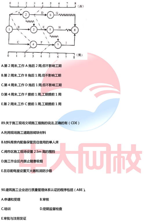 对答案 2020年一建 建设工程项目管理 真题及答案 完整版